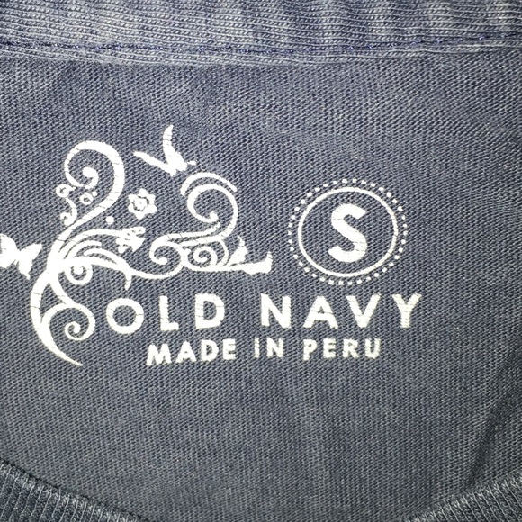 Old Navy Navy Blue butterfly shirt girls - Picture 3 of 4